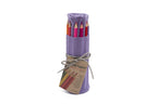 24 Colored Pencils - Vibrant Purple Fabric Roll Up image 0