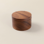 Acacia Wooden Salt Box or Storage Container with Swivel Lid image 1