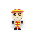 Crazy Head Magnet - Fireman image 0