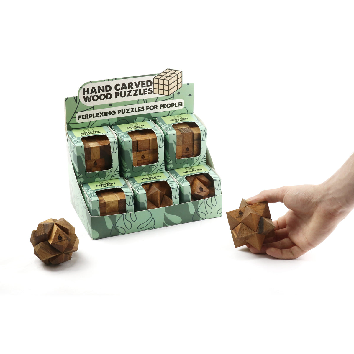 Curated Gift Box Puzzle Set: 12 Handmade Classic Wooden Puzzles image 9