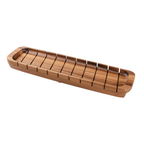 Acacia Wooden Baguette Slotted Cutting Bread Board 17" image 0
