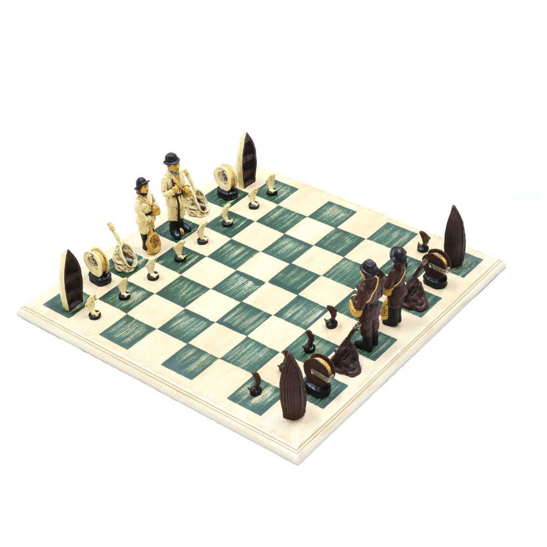 Fisherman Themed Chess Set image 0
