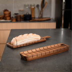 Acacia Wooden Baguette Slotted Cutting Bread Board 17" image 10