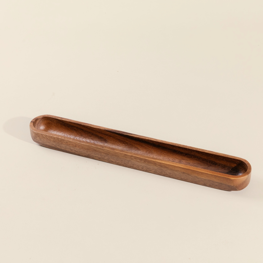 Acacia Wood Olive Long Tray image 1
