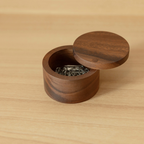 Acacia Wooden Salt Box or Storage Container with Swivel Lid image 9