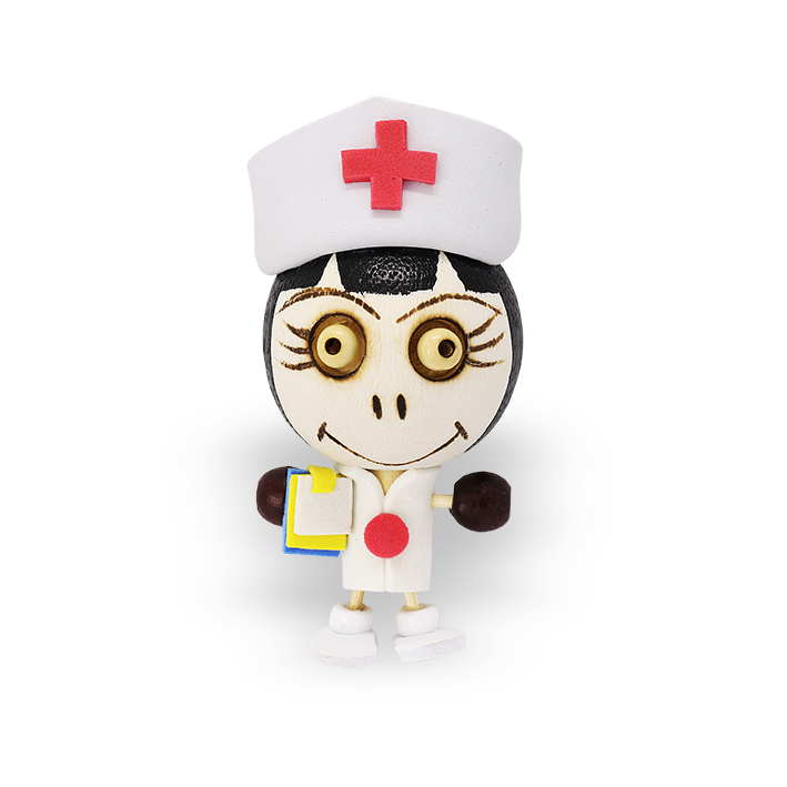 Crazy Head Magnet - Nurse image 0