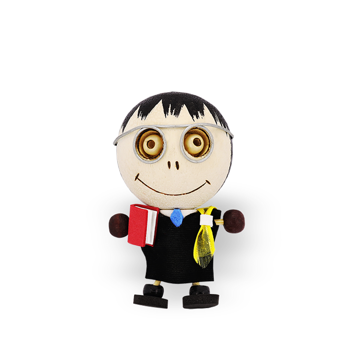 Crazy Head Magnet - Lawyer image 0