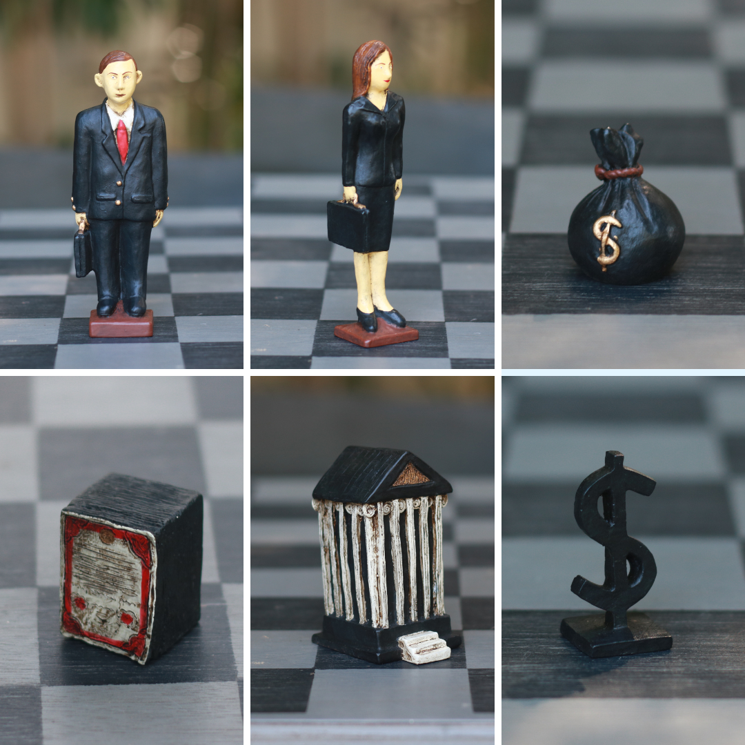 Financial Themed Chess Set image 6