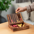 Wooden 4 in-Row (Pink & Yellow) image 9
