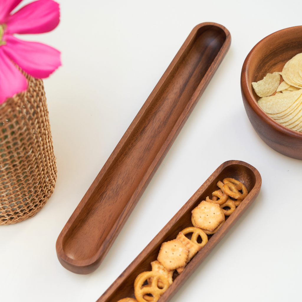 Acacia Wood Olive Long Tray image 10