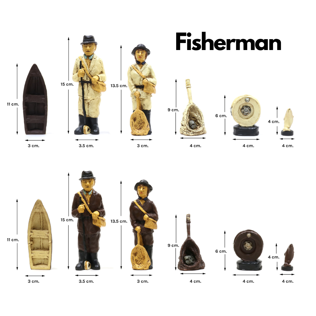 Fisherman Themed Chess Set image 1