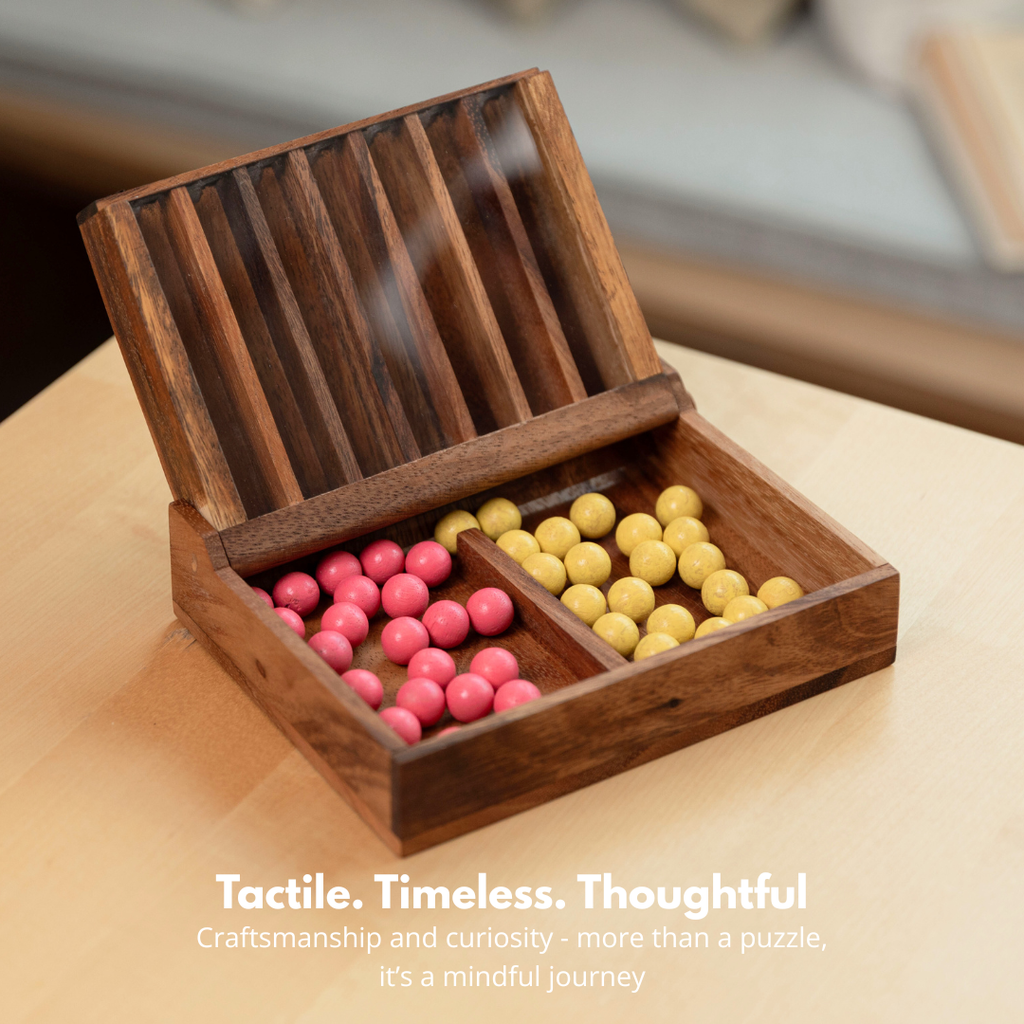 Wooden 4 in-Row (Pink & Yellow) image 7