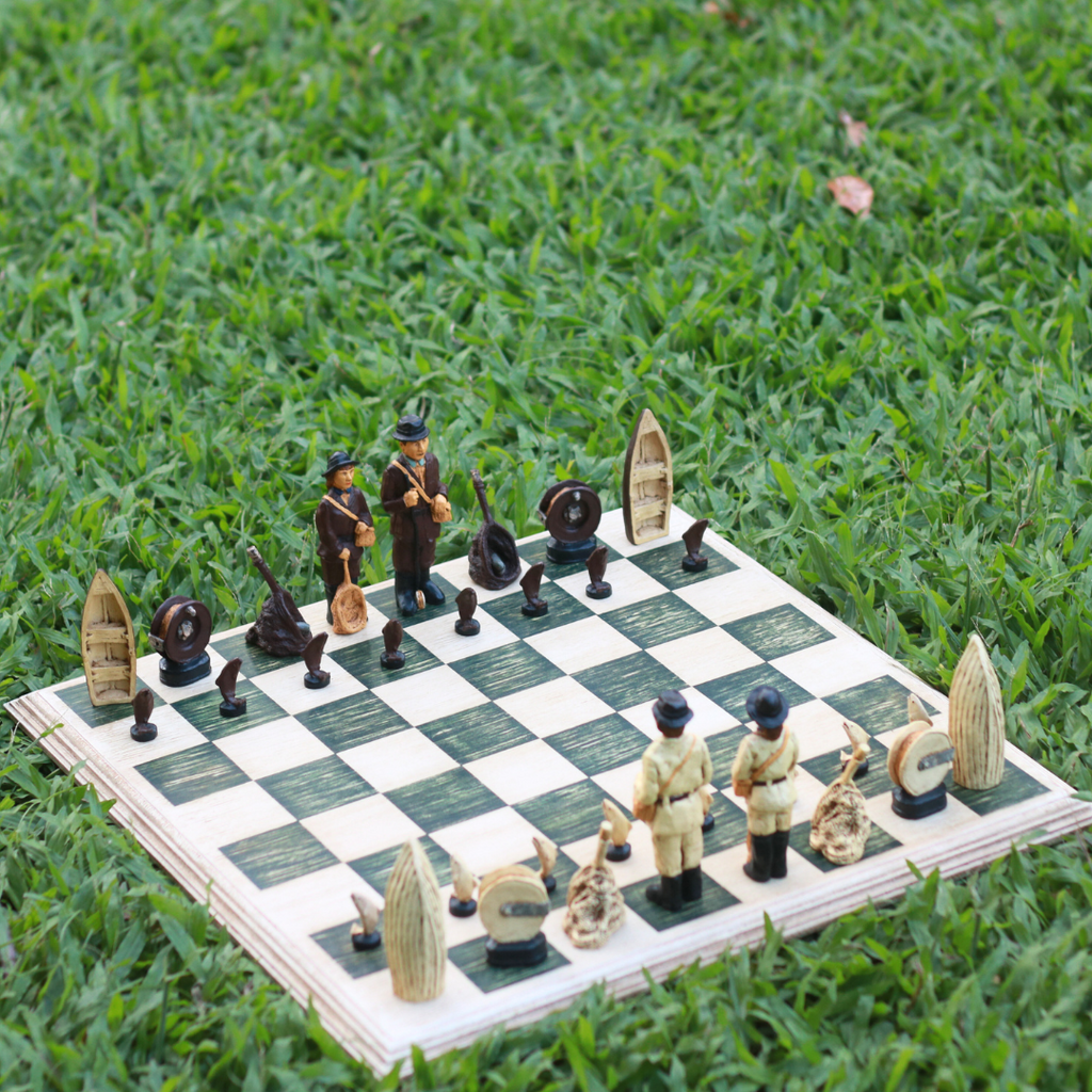 Fisherman Themed Chess Set image 3