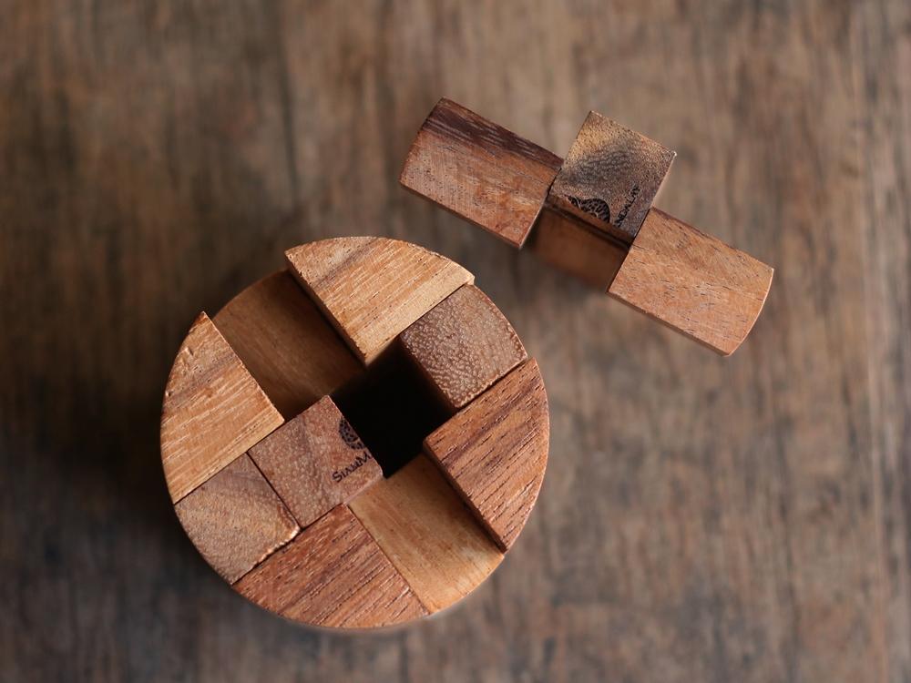 Powder Keg Interlocking Wooden Barrel Puzzle 15.99 & Free Shipping