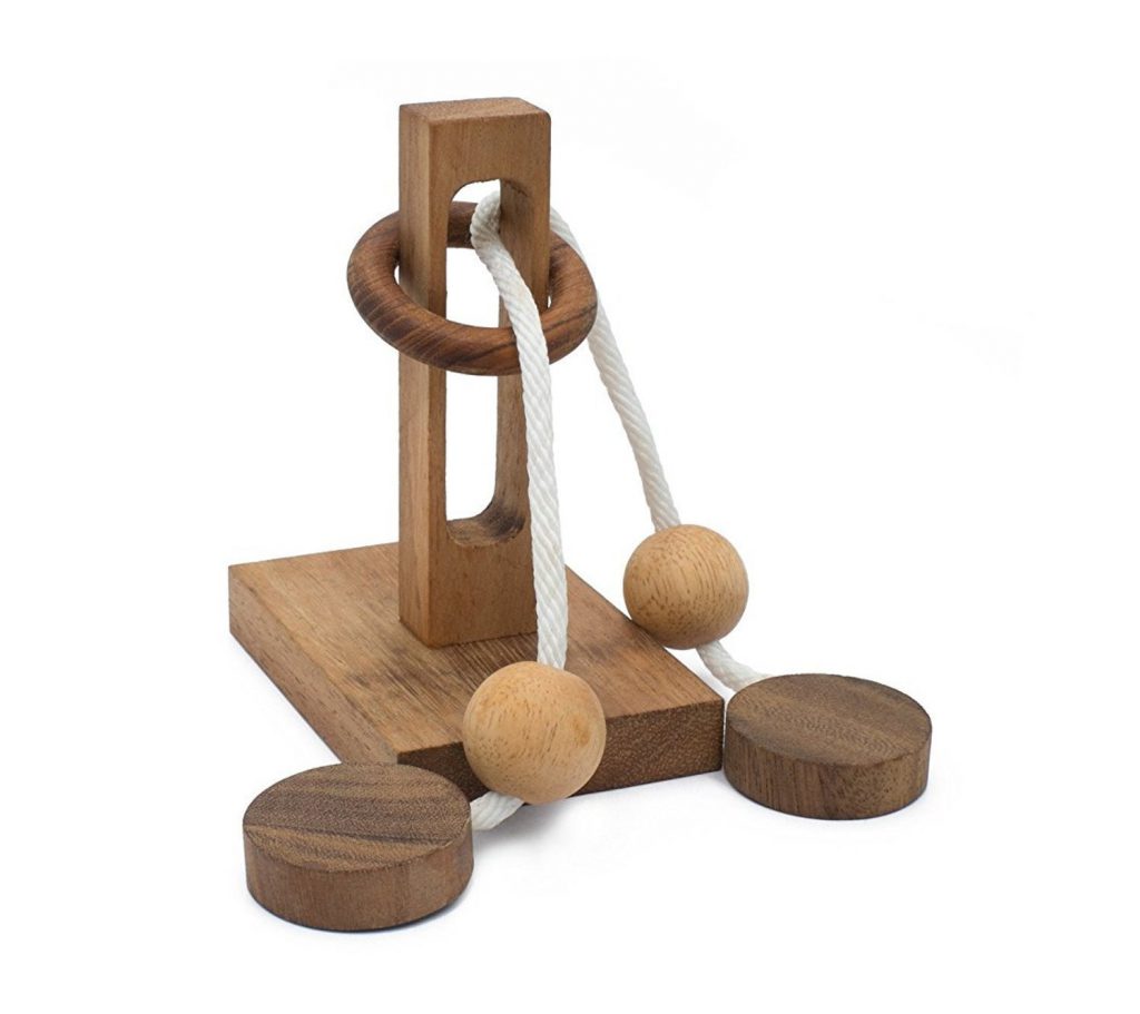 Disentanglement Puzzles Wooden Rope and Ring Game Solutions