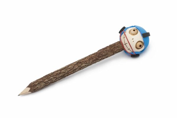 Wooden Pencil with Crazy Head - Football